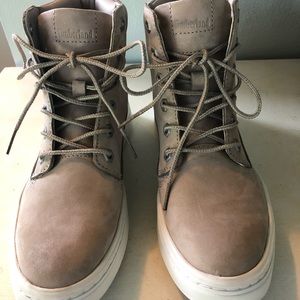 Timberland sneaker/boots leather taupe color